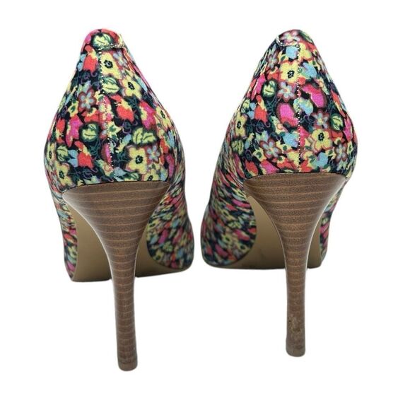 Jessica Simpson Floral Pumps Closed Toe High Heels Stilettos with Flowers Cute - Picture 5 of 9